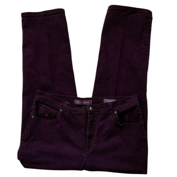 Gloria Vanderbilt Amanda Jeans Womens 16 Petite Straight Leg Streetwear Denim - Picture 5 of 9